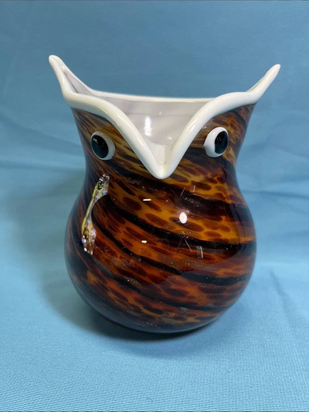 Glass Owl Vase